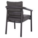 DINING CHAIR SERIES EUTOPIA SM6239.01 DARK GREY ALUMINUM & OLEFIN FABRIC 62x66x78Hcm. - Image 5