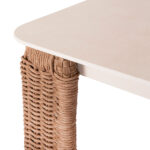 ALUMINUM DINING TABLE SERIES DESTINY SM6318 IVORY FRAME-WICKER-SINTERED STONE TOP 240x110x75Hcm. - Image 5
