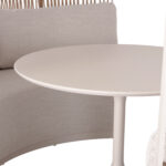 GAZEBO-ROUND TABLE LOUNGE SET SERIES DIAMOND SM21074 IVORY ALUMINUM-TWIST WICKER BEIGE 302x333x222H - Image 5