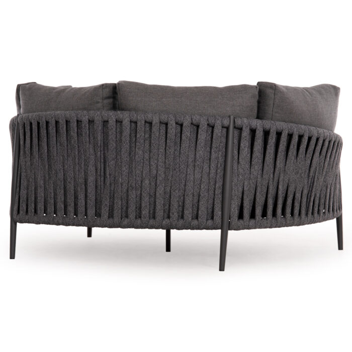 DAYBED SERIES POLARIS SM6215.01 ALUMINUM-STRAP ROPE & OLEFIN IN ANTHRACITE 164x144x84Hcm. - Image 5