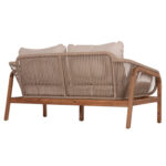 OUTDOOR 2-SEATER SOFA SERIES OASIS SM6225 ACACIA WOOD-ALUMINUM & ROPE IN BEIGE 156x82x73Hcm. - Image 5