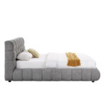 ΚΡΕΒΑΤΙ ΔΙΠΛΟ ΜΕ ΑΠΟΘ.ΧΩΡΟ BUBBLE SM725.01 ΓΚΡΙ CHENILLE ΥΦΑΣΜΑ--ΣΤΡΩΜΑ 160x200εκ - Image 5