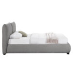 ΚΡΕΒΑΤΙ ΔΙΠΛΟ ΜΕ ΑΠΟΘ.ΧΩΡΟ NUVIA SM728.01 ΓΚΡΙ FAUX FUR ΥΦΑΣΜΑ--ΣΤΡΩΜΑ 160x200εκ - Image 5