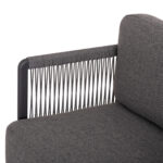 OUTDOOR LOUNGE SET 4PCS SERIES ELYSIA SM6186.01 DARK GREY ALUMINUM-ROPE-P.E.FABRIC - Image 6
