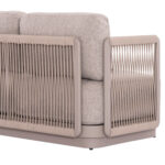 OUTDOOR LOUNGE SET 4PCS SERIES ELYSIA SM6186.02 CHAMPAGNE-COLORED ALUMINUM-ROPE-P.E.FABRIC - Image 6