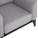 OUTDOOR LOUNGE SET 4PCS ORION SM6192.01 DARK GREY ALUMINUM & GREY OLEFIN - Image 6