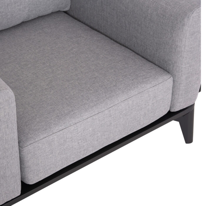 OUTDOOR LOUNGE SET 4PCS ORION SM6192.01 DARK GREY ALUMINUM & GREY OLEFIN - Image 6