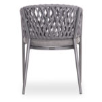 DINING CHAIR CAMELLIA SM6209.01 DARK GREY ALUMINUM-P.E. ROPE-OLEFIN CUSHION - Image 6
