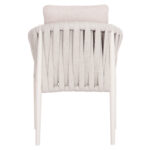 DINING ARMCHAIR KWEEN SM6210.02 CREAM WHITE ALUMINUM-BEIGE P.E.STRAP ROPE-OLEFIN FABRIC 59x60x76Hcm. - Image 6