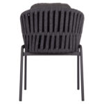 DINING ARMCHAIR EOS SM6212.01 DARK GREY ALUMINUM-STRAPS-OLEFIN FABRIC 65x62x80Hcm. - Image 6