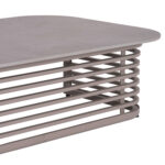 OUTDOOR LOUNGE SET 4PCS AURA SM6193.04 CHAMPAGNE COLORED ALUMINUM-OLEFIN FABRIC-ROCK BEAM TOP - Image 6