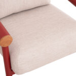 OUTDOOR LOUNGE SET 4PCS EUTOPIA SM6237.05 ALUMINUM IN RED-OLEFIN IN BEIGE-PRINTED GLASS - Image 6