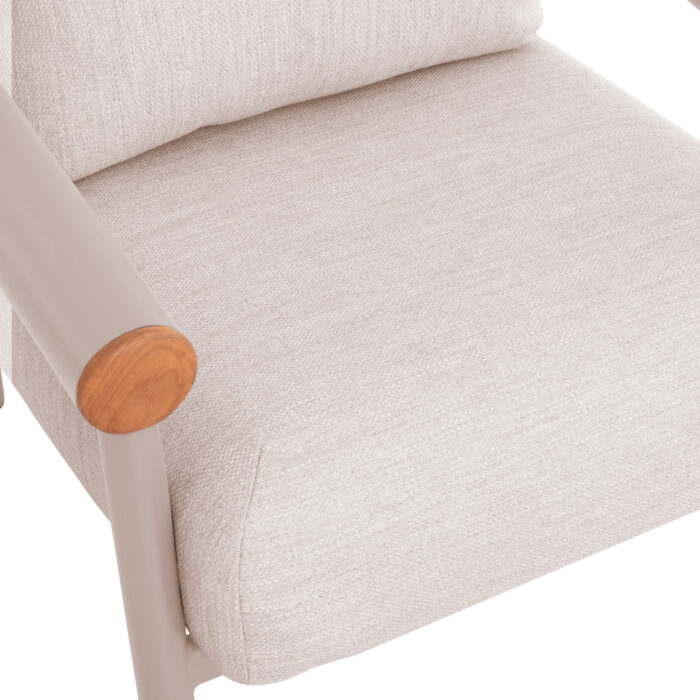 OUTDOOR LOUNGE SET 4PCS EUTOPIA SM6237.02 ALUMINUM IN CREAM WHITE-OLEFIN IN BEIGE-PRINTED GLASS - Image 6