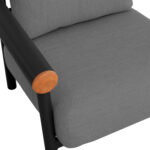 OUTDOOR LOUNGE SET 4PCS EUTOPIA SM6237.01 ALUMINUM-OLEFIN-PRINTED GLASS IN DARK GREY - Image 6