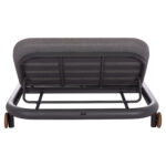 OUTDOOR DAYBED SERIES UTOPIA SM6238.01 ALUMINUM AND OLEFIN FABRIC IN DARK GREY 212x155x38Hcm. - Image 6