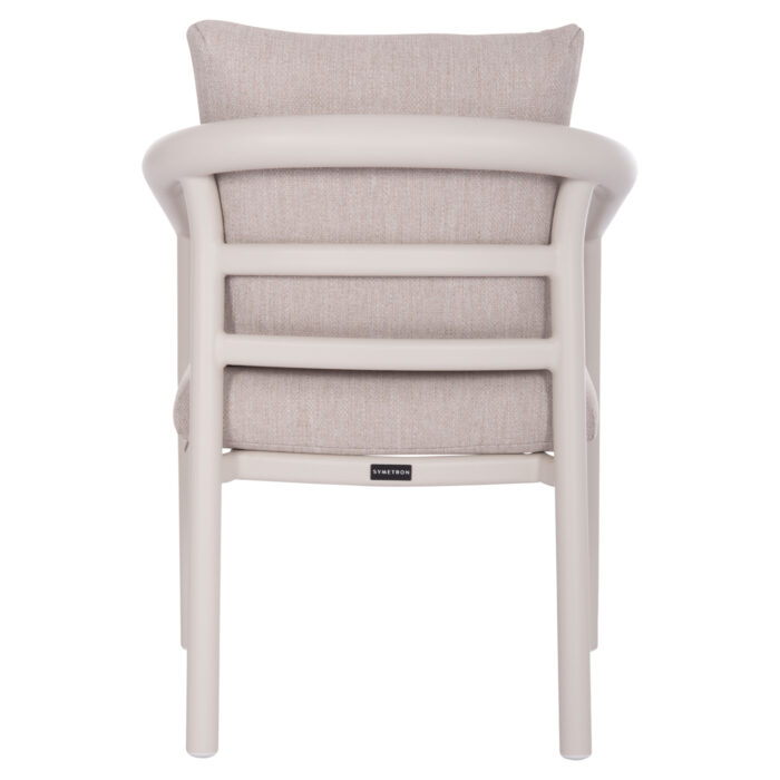 DINING CHAIR SERIES EUTOPIA SM6239.02 CREAM WHITE ALUMINUM-BEIGE OLEFIN FABRIC 62x66x78Hcm. - Image 6