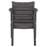 DINING CHAIR SERIES EUTOPIA SM6239.01 DARK GREY ALUMINUM & OLEFIN FABRIC 62x66x78Hcm. - Image 6