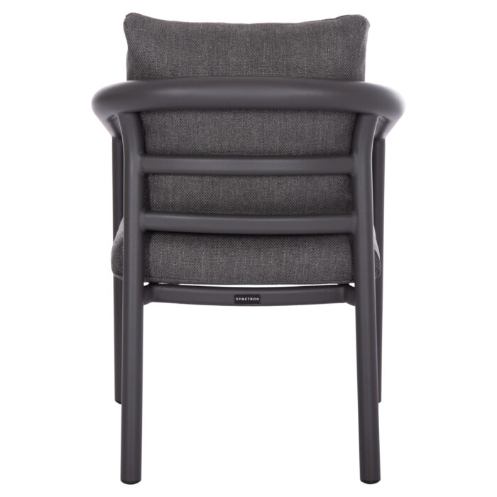 DINING CHAIR SERIES EUTOPIA SM6239.01 DARK GREY ALUMINUM & OLEFIN FABRIC 62x66x78Hcm. - Image 6