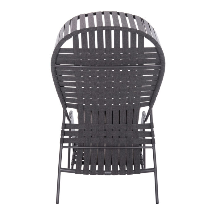 ALUMINUM ARMCHAIR STUNNER SM6323.02 ANTHRACITE FRAME-STRAP ROPE-CUSHIONS 95x106x165Hcm. - Image 6