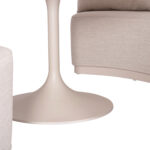 GAZEBO-ROUND TABLE LOUNGE SET SERIES DIAMOND SM21074 IVORY ALUMINUM-TWIST WICKER BEIGE 302x333x222H - Image 6