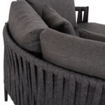 DAYBED SERIES POLARIS SM6215.01 ALUMINUM-STRAP ROPE & OLEFIN IN ANTHRACITE 164x144x84Hcm. - Image 6