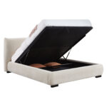 ΚΡΕΒΑΤΙ ΔΙΠΛΟ ΜΕ ΑΠΟΘ.ΧΩΡΟ NUVIA SM728.03 ΜΠΕΖ FAUX FUR ΥΦΑΣΜΑ--ΣΤΡΩΜΑ 160x200εκ - Image 6