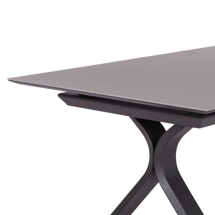 ΣΕΤ ΤΡΑΠΕΖΑΡΙΑΣ 7TMX ANDROMEDA (S) SM21253 ΑΛΟΥΜΙΝΙΟ-SINTERED STONE ΣΚΟΥΡΟ ΓΚΡΙ - Image 7