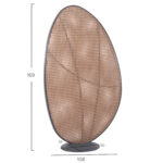 ALUMINUM SCREEN DIVIDER KOMORABI (S) SM6181 ANTHRACITE FRAME-WICKER IN BEIGE 108x33x169Hcm. - Image 7