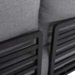 OUTDOOR LOUNGE SET 4PCS ORION CORNER SM6191.01 DARK GREY ALUMINUM & OLEFIN - Image 7