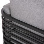 OUTDOOR LOUNGE SET 4PCS ORION SM6192.01 DARK GREY ALUMINUM & GREY OLEFIN - Image 7
