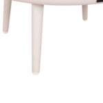 OUTDOOR COFFEE TABLE ROUND ZODIAC SM6214.02 CREAM WHITE ALUMINUM & GREY 3D PRINT GLASS TOP-Φ60x28Hcm. - Image 7
