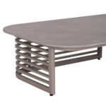 OUTDOOR LOUNGE SET 4PCS AURA SM6193.04 CHAMPAGNE COLORED ALUMINUM-OLEFIN FABRIC-ROCK BEAM TOP - Image 7
