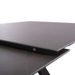 EXPANDABLE ALUMINUM DINING TABLE ANDROMEDA (L) SM6184.02 FRAME & SINTERED STONE TOP IN GREY COLOR 240-300x100x76.5H - Image 7