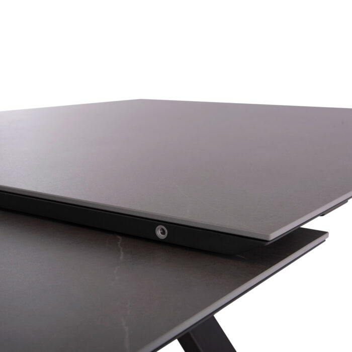 EXPANDABLE ALUMINUM DINING TABLE ANDROMEDA (L) SM6184.02 FRAME & SINTERED STONE TOP IN GREY COLOR 240-300x100x76.5H - Image 7