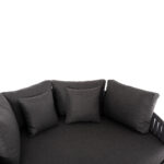 DAYBED SERIES POLARIS SM6215.01 ALUMINUM-STRAP ROPE & OLEFIN IN ANTHRACITE 164x144x84Hcm. - Image 7