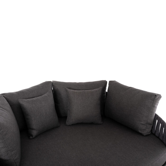 DAYBED SERIES POLARIS SM6215.01 ALUMINUM-STRAP ROPE & OLEFIN IN ANTHRACITE 164x144x84Hcm. - Image 7