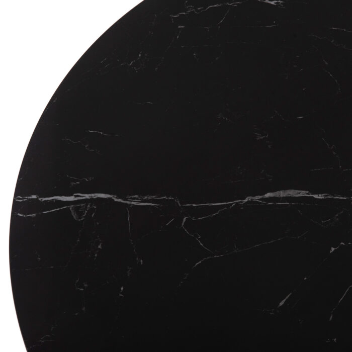 DINING TABLE ROUND MEMNON SM18099 CERAMIC TOP-METAL BLACK BASE Φ120x76Hcm. - Image 7