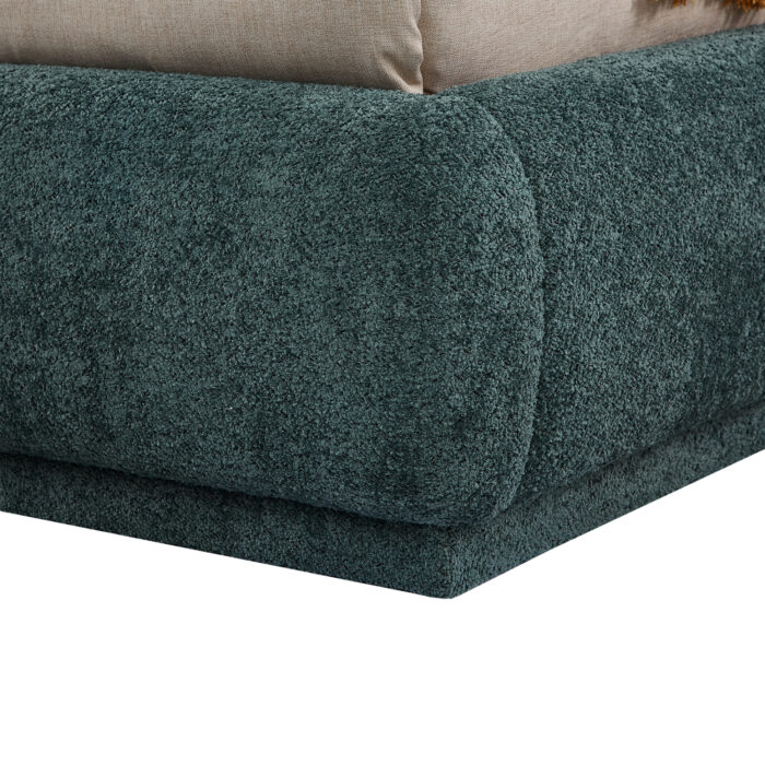 ΚΡΕΒΑΤΙ ΔΙΠΛΟ ΜΕ ΑΠΟΘ.ΧΩΡΟ NOCTIS SM726.07 ΠΡΑΣΙΝΟ CHENILLE ΥΦΑΣΜΑ--ΣΤΡΩΜΑ 160x200εκ - Image 7