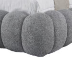 ΚΡΕΒΑΤΙ ΔΙΠΛΟ ΜΕ ΑΠΟΘ.ΧΩΡΟ BUBBLE SM727.01 ΓΚΡΙ CHENILLE ΥΦΑΣΜΑ--ΣΤΡΩΜΑ 160x200εκ - Image 7