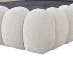 ΚΡΕΒΑΤΙ ΔΙΠΛΟ ΜΕ ΑΠΟΘ.ΧΩΡΟ BUBBLE SM727.03 ΜΠΕΖ CHENILLE ΥΦΑΣΜΑ--ΣΤΡΩΜΑ 160x200εκ - Image 7