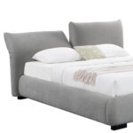 ΚΡΕΒΑΤΙ ΔΙΠΛΟ ΜΕ ΑΠΟΘ.ΧΩΡΟ NUVIA SM728.01 ΓΚΡΙ FAUX FUR ΥΦΑΣΜΑ--ΣΤΡΩΜΑ 160x200εκ - Image 7