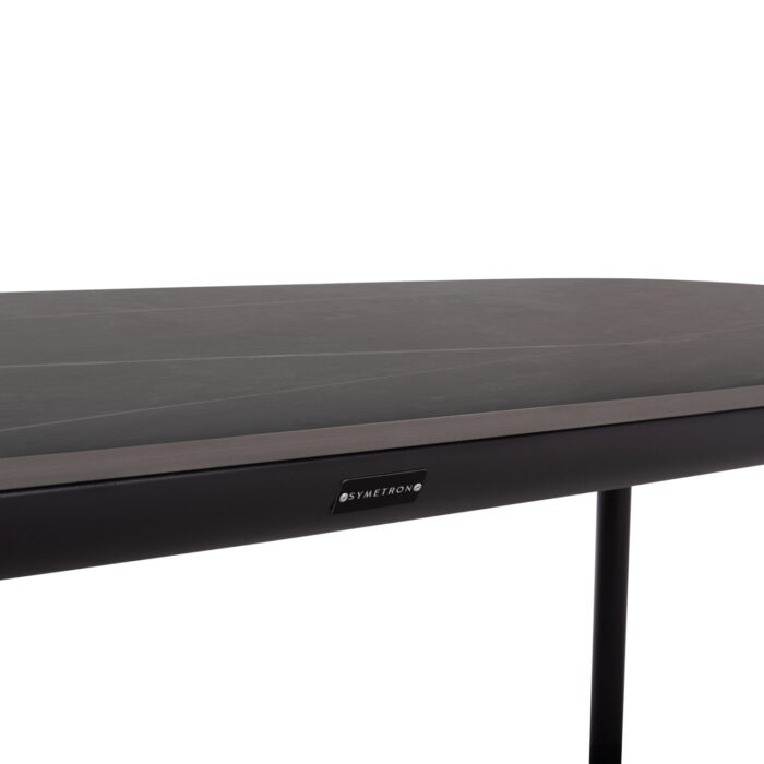 ΤΡΑΠΕΖΙ STERLIN SM6356.02 ΣΚΟΥΡΟ ΓΚΡΙ ΑΛΟΥΜΙΝΙΟ & SINTERED STONE TOP 240x100x76Y - Image 7