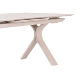 EXPANDABLE ALUMINUM DINING TABLE ANDROMEDA (S) SM6183 FRAME & SINTERED STONE TOP IN IVORY COLOR 180-240x100x76,5H - Image 8