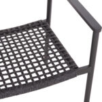 DINING CHAIR HELIA SM6200.01 DARK GREY ALUMINUM & P.E.ROPE 57x56.5x76.5Hcm. - Image 8