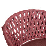 DINING CHAIR CAMELLIA SM6209.05 RED ALUMINUM-P.E. ROPE-OLEFIN CUSHION - Image 8