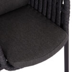 DINING ARMCHAIR EOS SM6212.01 DARK GREY ALUMINUM-STRAPS-OLEFIN FABRIC 65x62x80Hcm. - Image 8