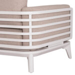 OUTDOOR LOUNGE SET 4PCS ORION SM6192.02 WHITE ALUMINUM & BEIGE OLEFIN - Image 8
