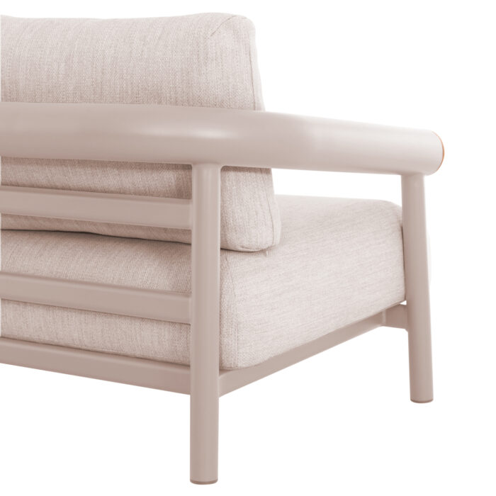 OUTDOOR LOUNGE SET 4PCS EUTOPIA SM6237.02 ALUMINUM IN CREAM WHITE-OLEFIN IN BEIGE-PRINTED GLASS - Image 8