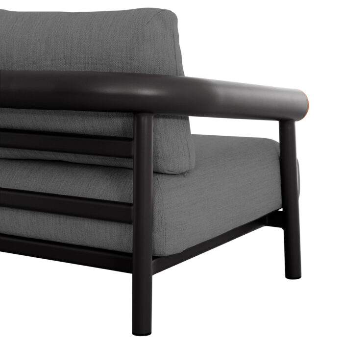OUTDOOR LOUNGE SET 4PCS EUTOPIA SM6237.01 ALUMINUM-OLEFIN-PRINTED GLASS IN DARK GREY - Image 8