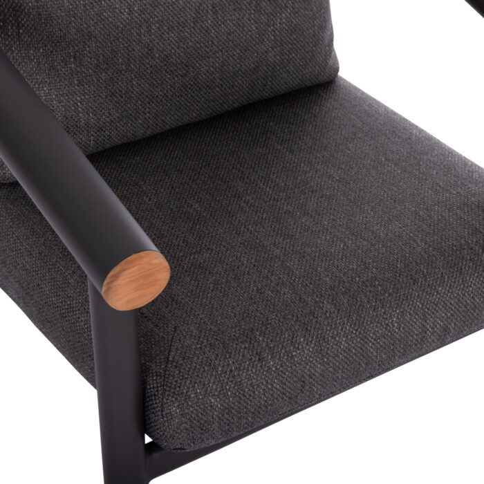 DINING CHAIR SERIES EUTOPIA SM6239.01 DARK GREY ALUMINUM & OLEFIN FABRIC 62x66x78Hcm. - Image 8